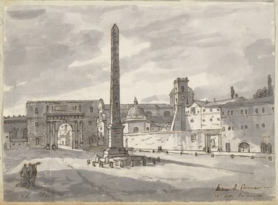 La Piazza del Popolo - Jacques Louis David