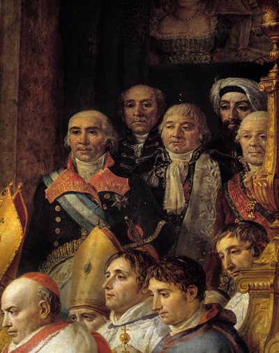 Le sacre de Napoléon (détail représentant les ambassadeurs) - Jacques Louis David