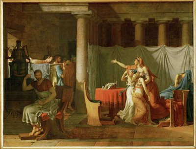 Les licteurs apportent à Brutus les corps de ses fils morts ... - Jacques Louis David