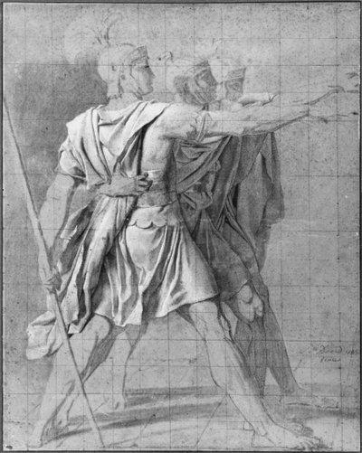 Les trois frères Horatii, étude pour 