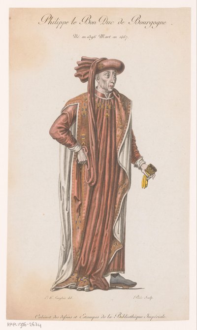 Portrait de Philippe le Bon, Duc de Bourgogne - Jacques Louis Perée
