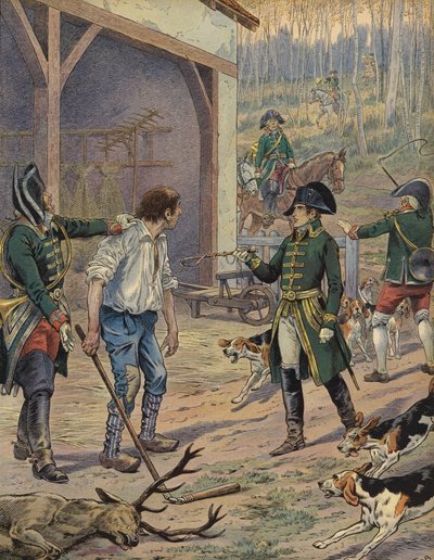 Napoléon chassant - Jacques Marie Gaston Onfray de Breville (Job)