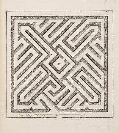 Design pour Parterre, du Théâtre des Plans et Jardinages, pub.1652 - Jacques Mollet