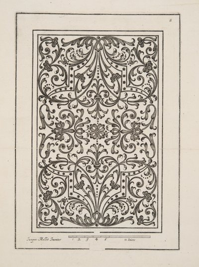 Design pour Parterre, du Théâtre des Plans et Jardinages, pub.1652 - Jacques Mollet