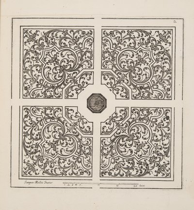 Design pour Parterre, du Théâtre des Plans et Jardinages, pub.1652 - Jacques Mollet