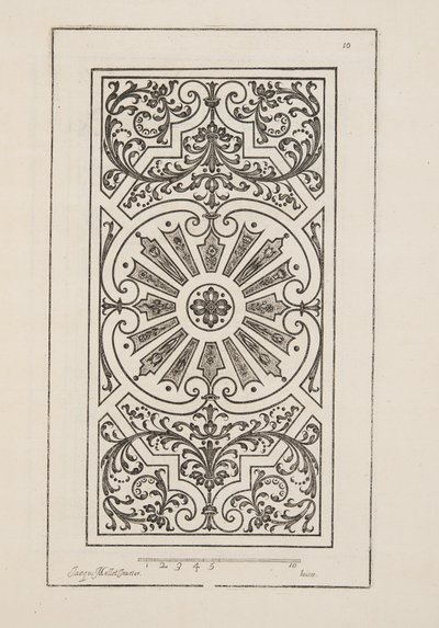 Conception pour Parterre, de Théâtre des Plans et Jardinages, pub.1652 - Jacques Mollet
