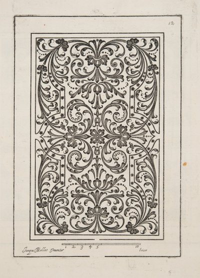 Conception pour Parterre, de Théâtre des Plans et Jardinages, pub.1652 - Jacques Mollet