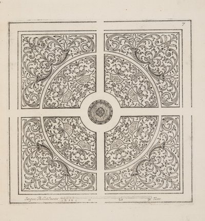 Design pour Parterre, de Theatre des Plans et Jardinages, pub.1652 - Jacques Mollet