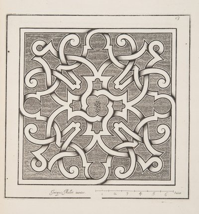 Conception pour Parterre, du Théâtre des Plans et Jardinages, pub.1652 - Jacques Mollet