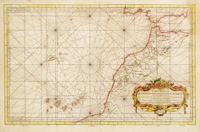 Carte de la côte nord-ouest de l