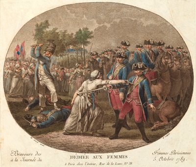 Bravoure des femmes parisiennes à la journée du 5 octobre 1789 : dédiée aux femmes - Jacques Philippe Caresme