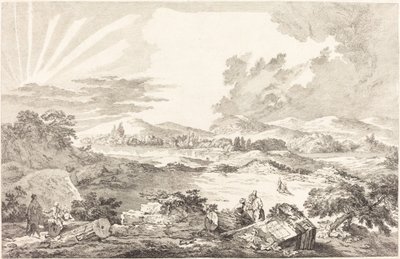 Le Dromos, Athènes - Jacques Philippe LeBas after Julien David Le Roy