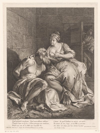 Cimon nourri par Pero (Caritas Romana) - Jacques Philippe Le Bas