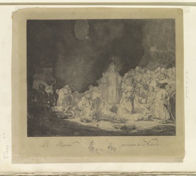 Christ prêchant (La Gravure des Cent Florins) - Jacques Philippe Le Bas