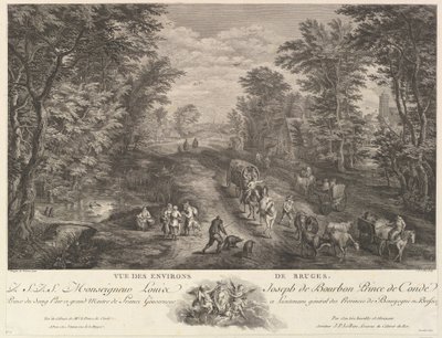 Vue des environs de Bruges - Jacques Philippe Le Bas