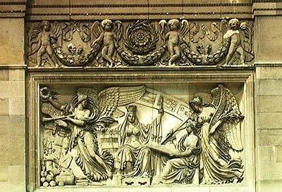 Relief représentant une allégorie de la signature du Traité de Presbourg, 26 décembre 1805 - Jacques Philippe Lesueur
