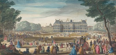 Le Palais du Luxembourg à Paris, vu du jardin. 1729 - Jacques Rigaud