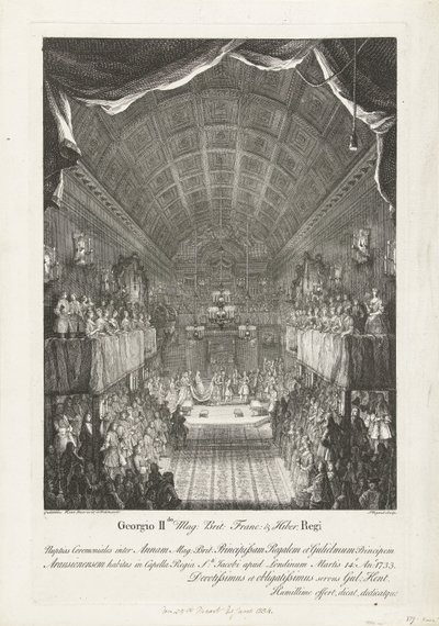 Mariage de Guillaume IV avec la princesse Anna, 1734 - Jacques Rigaud