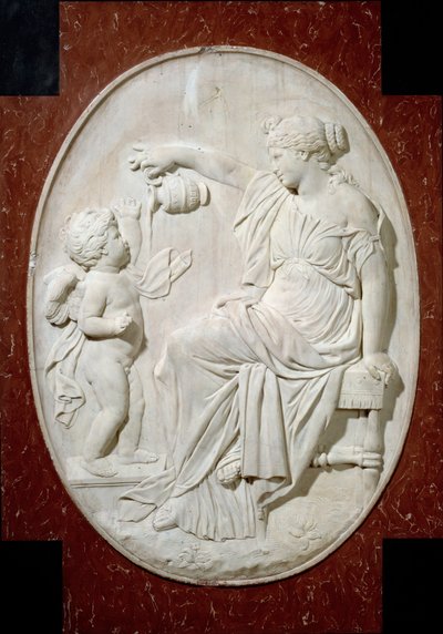 Monument au cœur de Louis XIII : les quatre vertus cardinales. Tempérance. Élément décoratif du monument funéraire de Louis XIII à l