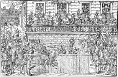 Le tournoi où Henri II est mortellement blessé, 1559 - Jacques Tortorel