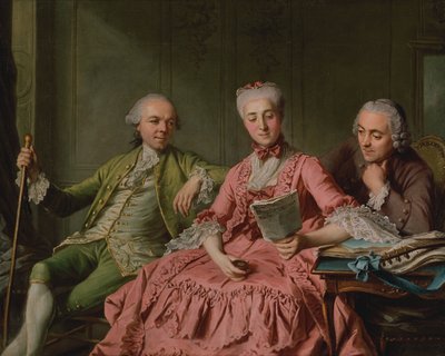 Portrait présumé du Duc de Choiseul et de deux compagnons - Jacques Wilbaut