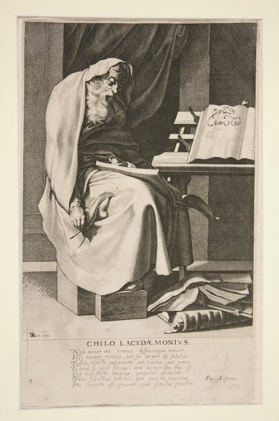 Chilo Lacédémonien, #3 de la série Les Sept Sages de la Grèce - Jacques de Gheyn III