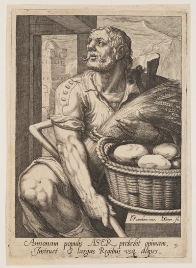 Asher, tiré des Douze fils de Jacob - Jacques de Gheyn II