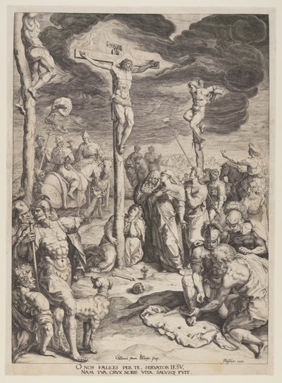 Le Christ en croix entre deux voleurs - Jacques de Gheyn II