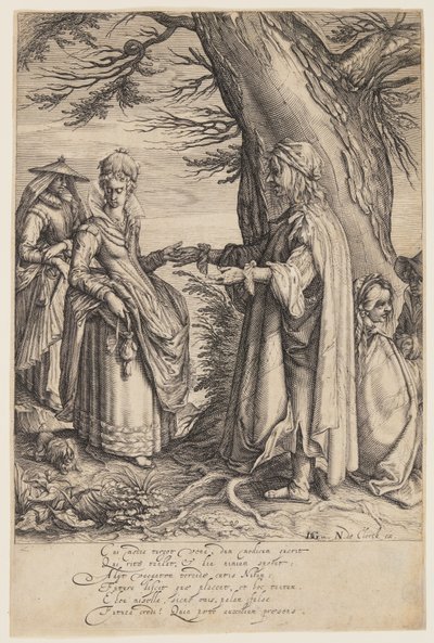 Diseuse de bonne aventure - Jacques de Gheyn II