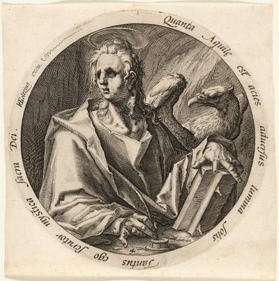 Saint Jean, quatrième planche des Quatre évangélistes - Jacques de Gheyn II