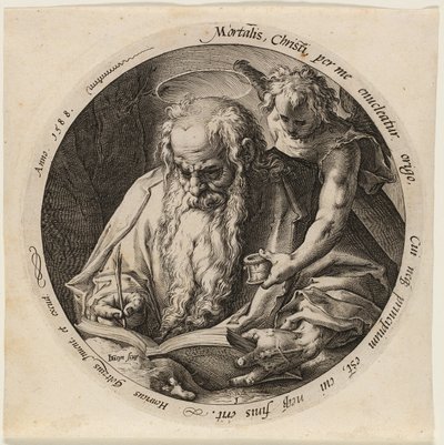 Saint Matthieu, première planche des Quatre évangélistes - Jacques de Gheyn II
