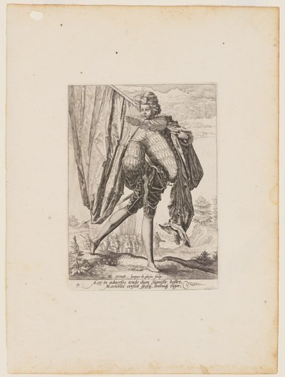 Porte-étendard, des officiers et soldats de la garde du corps de l