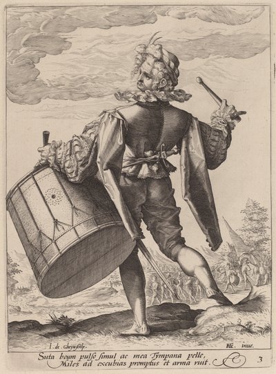 Tambour - Jacques de Gheyn II after Hendrik Goltzius