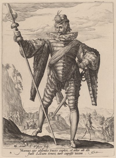 Lieutenant-colonel - Jacques de Gheyn II after Hendrik Goltzius