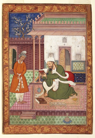 Un homme savant avec son élève, vers 1570 - Jagjivan