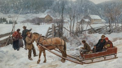 Retour de la promenade en traîneau - Jahn Ekenaes
