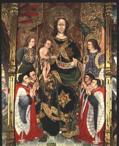 Madone et enfant, panneau central du retable de la Paeria dédié à Saint Michel - Jaime Ferrer II