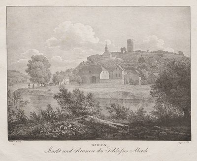 Bavière, marché et ruines du château d