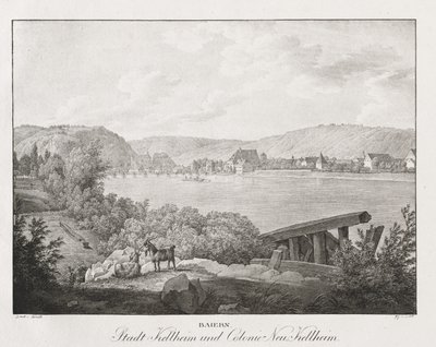 Bavière, ville de Kellheim et colonie de Neu-Kellheim - Jakob Alt