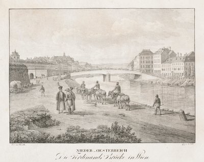Basse-Autriche, Le pont Ferdinand à Vienne - Jakob Alt