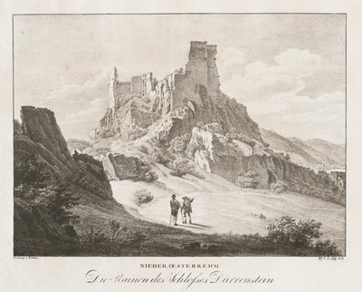 Nieder-Österreich, les ruines du château - Jakob Alt