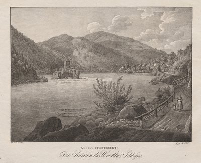 Basse-Autriche, Les ruines du château de Woerth - Jakob Alt