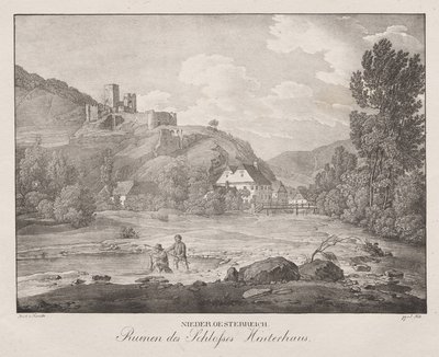 Basse-Autriche, Ruines du château Hinterhaus - Jakob Alt