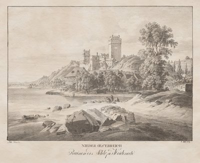 Basse-Autriche, Ruines du château Weidenech - Jakob Alt