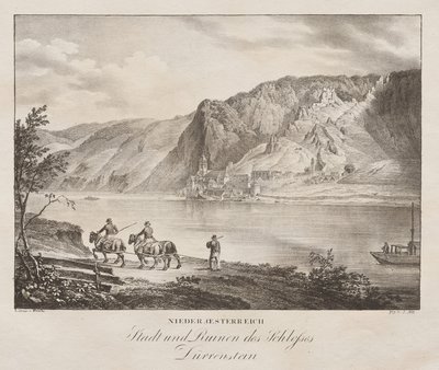 Basse-Autriche, Ville et ruines du château - Jakob Alt