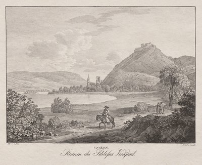 Hongrie, Ruines du château de Vicegrad - Jakob Alt