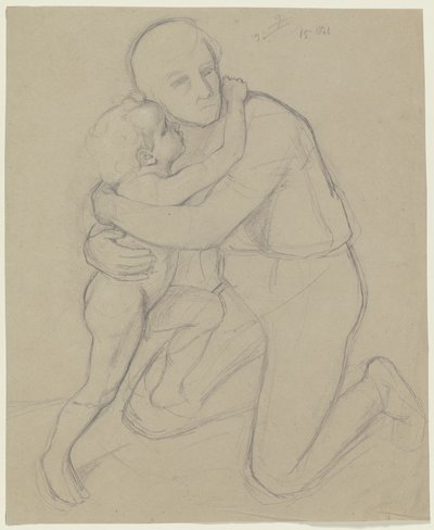 Homme avec enfant - Jakob Becker