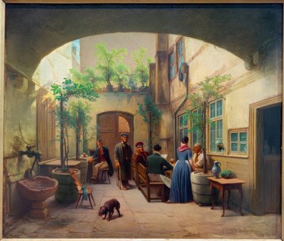 La brasserie dans la rue Gelnhäuser - Jakob Fürchtegott Dielmann