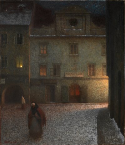 Rue du soir - Jakub Schikaneder