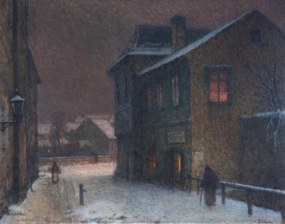 Rue sous la neige, 1907-1909 - Jakub Schikaneder